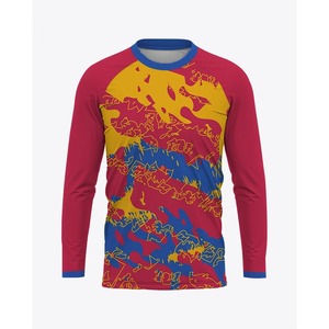 Jersey ropa de hombre gradiente Graffiti fútbol Jersey fútbol Vintage 3D estampado Harajuku verano Streetwear camisetas de manga larga - Product Image 3
