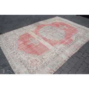 พรมตุรกี 7.2x10.5 ฟุต (219x321 ซม.) พรมโมร็อกโกสีแดงแบบวินเทจ - Product Image 3