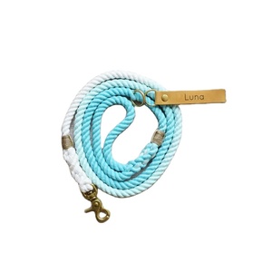 Color Full Cotton Handmade <b>Dog</b> <b>Leash</b> with Leather Work <b>Dog</b> Walking Rope <b>Leash</b> - Product Image 2