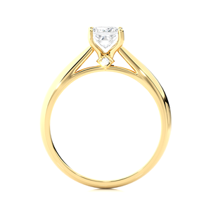 Bague de mariage en or certifiée 10K/14K pour GIA IGI avec diamant créé en laboratoire Solitaire princesse Style fiançailles pour les femmes - Product Image 5