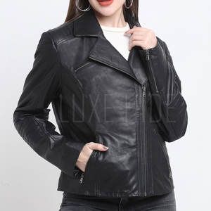 Venta al por mayor chaqueta de cuero de moda de las mujeres chaqueta de cuero de la PU de alta calidad chaqueta de cuero - Product Image 1