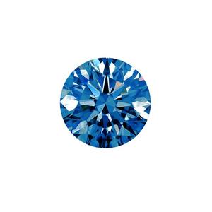 Diamante cultivado en laboratorio de forma redonda Color azul Diamante suelto elegante para la fabricación de joyas del fabricante indio - Product Image 4