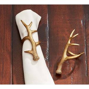 Gold Plated <b>Twig</b> & Branches Design Napkin Rings Wedding Table <b>Decor</b> Napkin Ring Designer Gold Plated Round Napkin Ring - Product Image 1