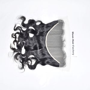 ชุดบอดี้เวฟหน้าผากมนุษย์ผมคนอินเดียสีดำจัดเรียงตามธรรมชาติ - Product Image 6