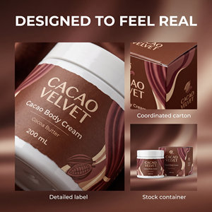 Crème pour le corps au cacao Velvet 200 ML - Hydratant visage et corps prêt à lancer - Product Image 5