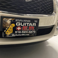 Plaques d'immatriculation personnalisées en aluminium - Texte et logo personnalisés pour la décoration automobile