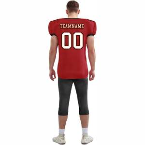 Uniformes de football américain de haute qualité, respirants, à séchage rapide, grande taille, design 3D personnalisé, motif drapeau de style haut de gamme, protection UV - Product Image 6