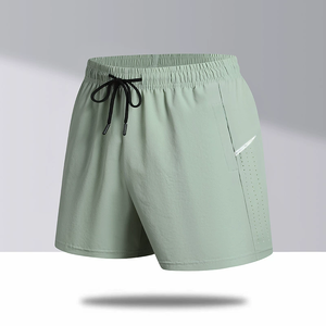 Pantalones Cortos Deportivos para Hombre, Cintura Elástica con Cordón, Bolsillo, Ligeros, de Secado Rápido, Transpirables, Ecológicos, de Lona Sólida - Product Image 4