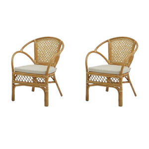 เก้าอี้หวายคอรอน่า ดีไซน์หรูหรา นั่งสบาย เหมาะสำหรับวิลล่า เฟอร์นิเจอร์กลางแจ้ง ทนทาน ผลิตด้วยมือ งานฝีมือคุณภาพสูง เหมาะสำหรับห้องนั่งเล่น อพาร์ทเมนท์ - Product Image 2