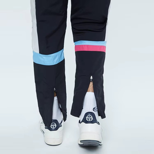 Ropa de entrenamiento personalizada OEM, cortavientos de corte ajustado, contraste de color, cremallera, ropa de nailon con cordón, ropa deportiva, chándal de nailon para hombres - Product Image 6