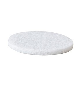 8 pezzi. Cuscinetti adesivi rotondi in feltro bianco antiscivolo da 25 mm. (Kppels F1002B) (Confezione blister) - Product Image 1