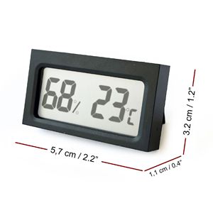 AEK-Tech S-WS05-27 Hygromètre Thermomètre Numérique Noir avec Écran LCD de 2 Pouces pour Utilisation Intérieure - Product Image 4
