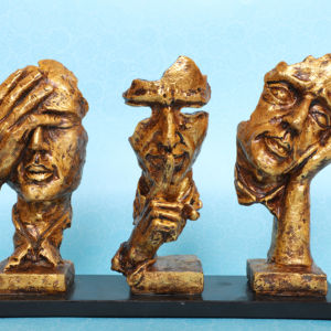 Nirmala - Adorno Decorativo de Resina con Figura de Gandhi, Decoración para el Hogar, Decoración de Mesa, el Mejor Regalo de Cumpleaños o de Inauguración de Casa, Estilo Indio - Product Image 1