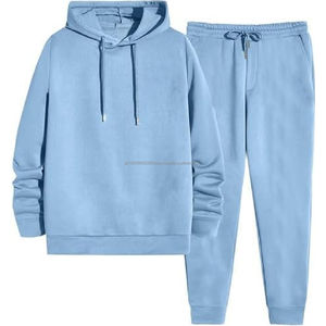 ชุดวอร์มวิ่งออกกำลังกายคุณภาพสูงสำหรับผู้ชาย ดีไซน์ใหม่ มีฮู้ด ผ้าฝ้าย 100% สีพื้น ขายดี ราคาสมเหตุสมผลสำหรับฤดูหนาว - Product Image 1