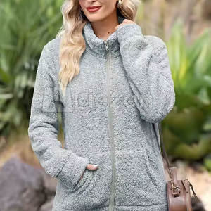 Chaqueta acolchada de lana lavable para mujer de diseño único chaqueta de lana transpirable impermeable para mujer a la venta - Product Image 3