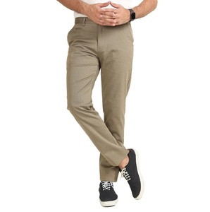 Pantalon chino personnalisé de haute qualité pour hommes, coupe ajustée, taille moyenne, style hip-hop, en coton extensible, avec fermeture éclair, respirant - Product Image 2