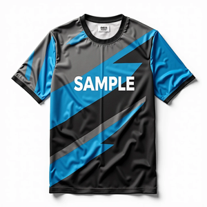 Camisetas sublimadas personalizadas para hombre, camisetas de fútbol, baloncesto, softbol, cuello redondo, 100%, ajuste cómodo con sensación transpirable - Product Image 3