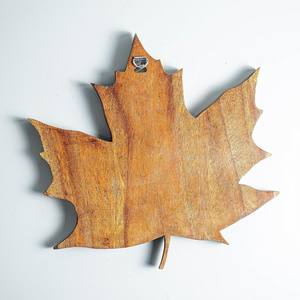 Wall Hanging <b>Wooden</b> Leaf <b>Plaque</b> Arts Wholesale Wood CNC Carving 3D Art From Vietnam Custom Design Accept - Product Image 2