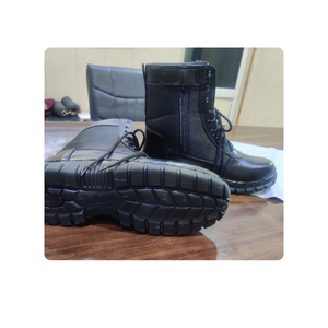 Chaussures de combat en cuir pour l'entraînement en plein air, logo OEM professionnel, sécurité, bottes à la cheville, uniformes, K.D. Usines de bonneterie - Product Image 6