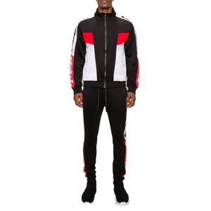 Survêtement d'hiver personnalisé pour homme, écologique, anti-transpiration, avec panneau latéral et pantalon de jogging en mélange de coton - Product Image 1