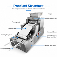 Machine automatique de moulage de biscuits de qualité alimentaire, machine industrielle pour la fabrication de gâteaux aux noix et de biscuits de dessin animé