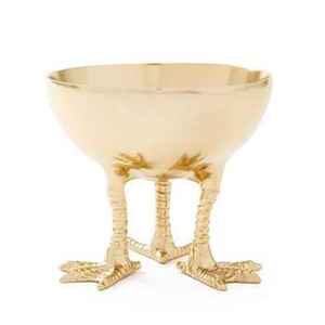 Bol à fruits de luxe en aluminium, design métallique, fait main, pour table d'appoint - Product Image 5