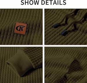 Sudaderas con Capucha Personalizadas al por Mayor para Hombre, con Logotipo, Tejido Jacquard Sólido, 100% Poliéster, Teñidas, de Secado Rápido, Forradas, para Invierno - Product Image 4