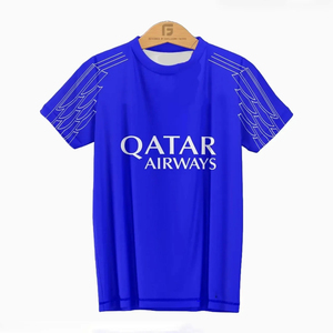 24-25 París Saint-Germain No. Camiseta Deportiva de Manga Corta con Cuello Alto, Estampado 3D, Talla Grande, para Entrenamiento Deportivo, Fútbol de París - Product Image 3