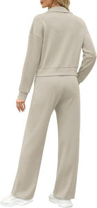 Conjunto Deportivo de Manga Larga para Mujer, Chándal de Entrenamiento, Ajustado, con Capucha de Terciopelo, al por Mayor - Product Image 3