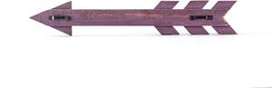 Arrow Decor Purple Wood Arrow Sign Wall-Decorativo Farmhouse Home Wall Hanging - Wall Decor 2 Pack - Product Image 3