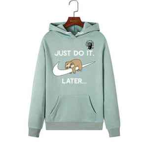 UNIQUE GYM WEAR Sudadera con capucha extragrande de forro polar suave y cálido de poliéster/algodón para mujer, con cordón, ideal para verano - Product Image 6