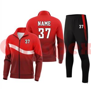 Chándal con cremallera para hombre Oem Odm de diseño personalizado de alta calidad con ropa deportiva de invierno de lana, chándal para correr para hombre, conjunto de 2 piezas - Product Image 1