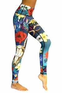 Latest Custom Logo Georgia Printed Yoga Leggings Breathable New & High Waist Eco-Friendly Dyeing Fashion Gym Leggings <b>For</b> <b>Women</b> - Product Image 4