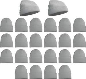 Jacquard Beanie Hats 2025 Unisex Warm Winter Beanies Bulk Elástico Knit 100% Wool Digital Puff para viajes Playa Compradores al por mayor - Product Image 2