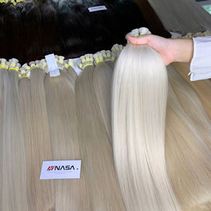 Wholesale Price <b>Hair</b> <b>Extensions</b> Bulk Raw Human <b>Hair</b> <b>Extension</b> with Wave Style Virgin <b>Hair</b> Grade 100gram <b>Color</b> Light - Product Image 1