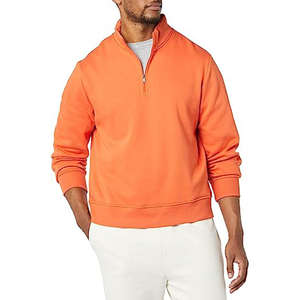 Wholesale <b>Men</b> Clothing Custom Logo Embroidery Patchwork <b>Mens</b> Hoodies & <b>Sweatshirts</b> Half Zip Neck Pullover <b>Sweatshirts</b> for <b>Men</b> - Product Image 3