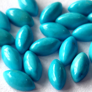 Cabujón de marquesa turquesa de la Bella Durmiente de Arizona natural 4X8mm de alta calidad-Marquesa turquesa de Arizona suelta - Product Image 1