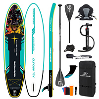 Planche de paddle gonflable Ridewave 350 cm (11'6) de qualité supérieure, matériau Drop Stitch personnalisé, nouveau design, vente en gros ISUP