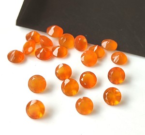อัญมณีคาร์เนเลี่ยนธรรมชาติทำมือขนาด3มม.-10มม. สีส้มเจียระไนทรงกลมสำหรับการทำเครื่องประดับ - Product Image 3