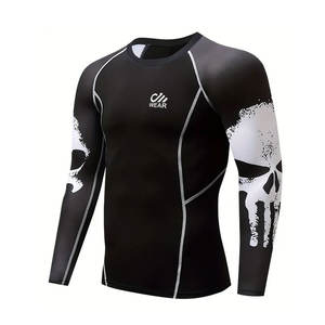 Haute qualité personnalisé Compression Performance Rash Guard pour hommes à manches courtes à manches longues Rush Guards - Product Image 2
