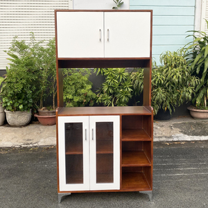 Modern Natural Wood Dining Cabinet with Iron <b>Legs</b> TPA010 <b>Sideboard</b> Furniture for Home Living Room Use - Product Image 3