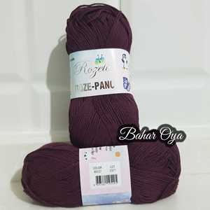 Rozetti Rose-Panç hilo de algodón de extremo abierto 40127 rojo clarete para tejer bordado de ganchillo costura tejido a mano estilo peinado" - Product Image 1