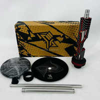 Coffret Cadeau Chicha Moderne Noir Rouge YKAP, Accessoires de Narguilé Russe en Aluminium, Ensemble Narguile Sheesha Chicha Vente en Gros Usine