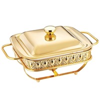 Antikes Design Home Restaurant und Party Food Warmers Buffet Erwärmung Tablett Chafing Dish Luxus-Look