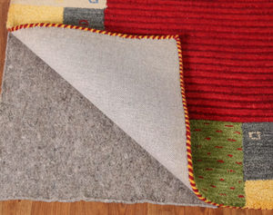 Beau tapis multicolore fait à la main tufté à la main Taille personnalisable Motif abstrait rouge vif - Product Image 3