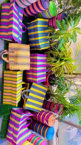 Bolsas de compras grandes ecológicas de polipropileno reciclado, bolsas de plástico sostenibles fabricadas en la India, suministro a granel, bolsa de lavandería - Product Image 2