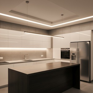 Tira de luces LED de 220V, IP44, 120LEDs, SMD2835, 8,5 W, cinta LED flexible, blanco cálido/neutro/frío para iluminación de gabinetes de cocina y baño - Product Image 5