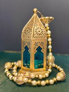 handmade Recycled Iron & Glass Lantern in many <b>colours</b>, Little Moroccan Lantern, Mini Glass Lantern, Moroccan Tealight Lantern - Product Image 2