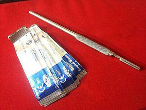 QNQ profesional Dental de acero inoxidable mango de bisturí quirúrgico Micro cuchillas fuente de alimentación Manual equipo médico CE ISO - Product Image 5