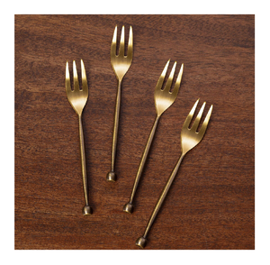 Fourchette en acier inoxydable en laiton Royal Crafts Poignée Vaisselle Couverts Vaisselle Fourchette Fabrication à des prix raisonnables - Product Image 4